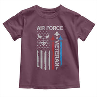 Air Force Veteran Toddler T Shirt Distressed American Flag Retired Dad Grandpa