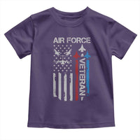 Air Force Veteran Toddler T Shirt Distressed American Flag Retired Dad Grandpa