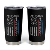 Air Force Veteran Tumbler Cup Distressed American Flag Retired Dad Grandpa