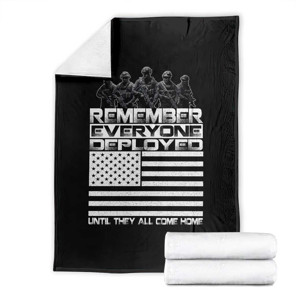 R.E.D Friday Throw Blanket Remember Everyone Deployed Military US Flag - Wonder Print Shop