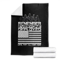 R.E.D Friday Throw Blanket Remember Everyone Deployed Military US Flag - Wonder Print Shop