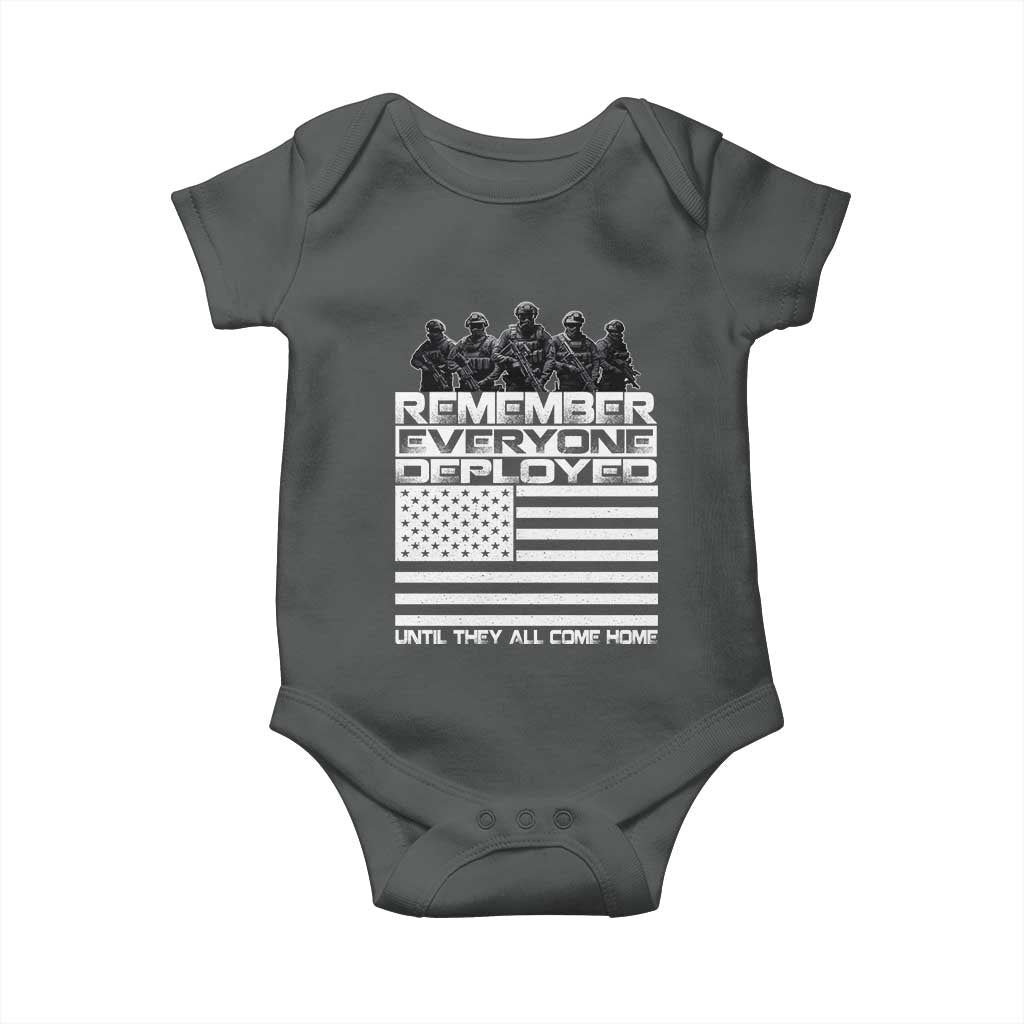 R.E.D Friday Baby Onesie Remember Everyone Deployed Military US Flag - Wonder Print Shop
