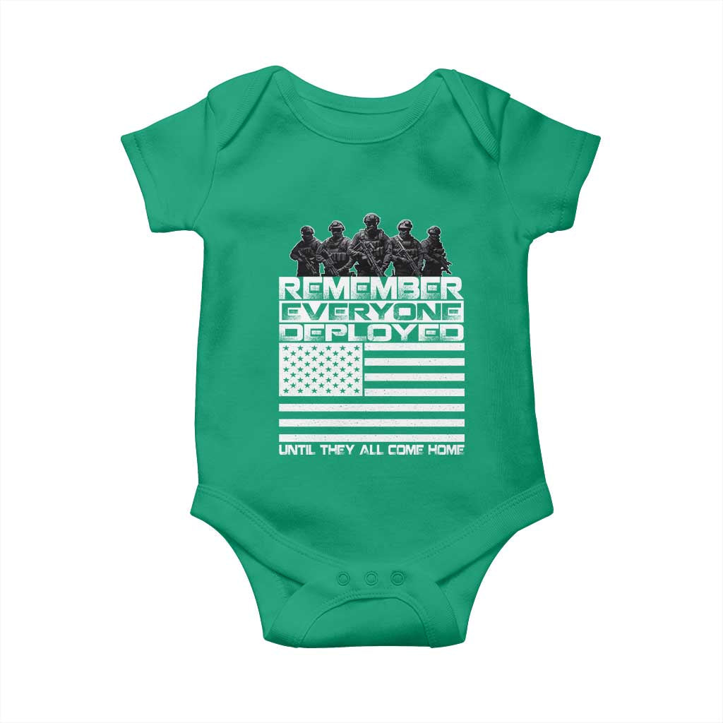 R.E.D Friday Baby Onesie Remember Everyone Deployed Military US Flag - Wonder Print Shop