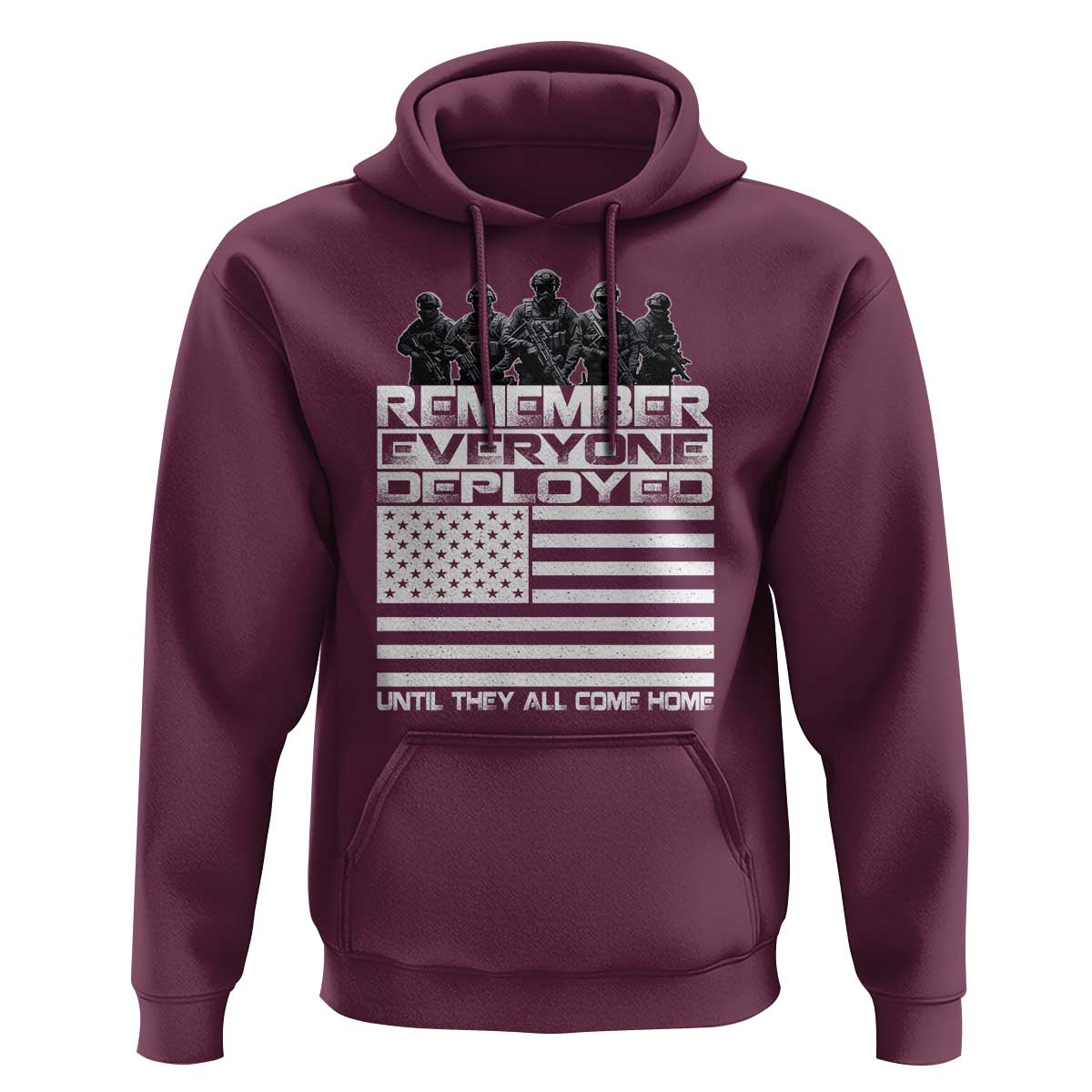 R.E.D Friday Hoodie Remember Everyone Deployed Military US Flag - Wonder Print Shop