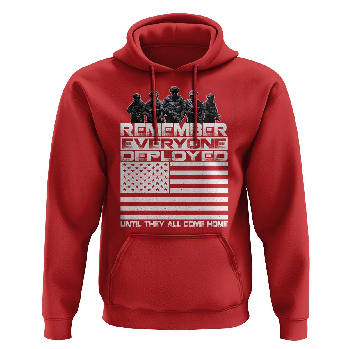 R.E.D Friday Hoodie Remember Everyone Deployed Military US Flag - Wonder Print Shop