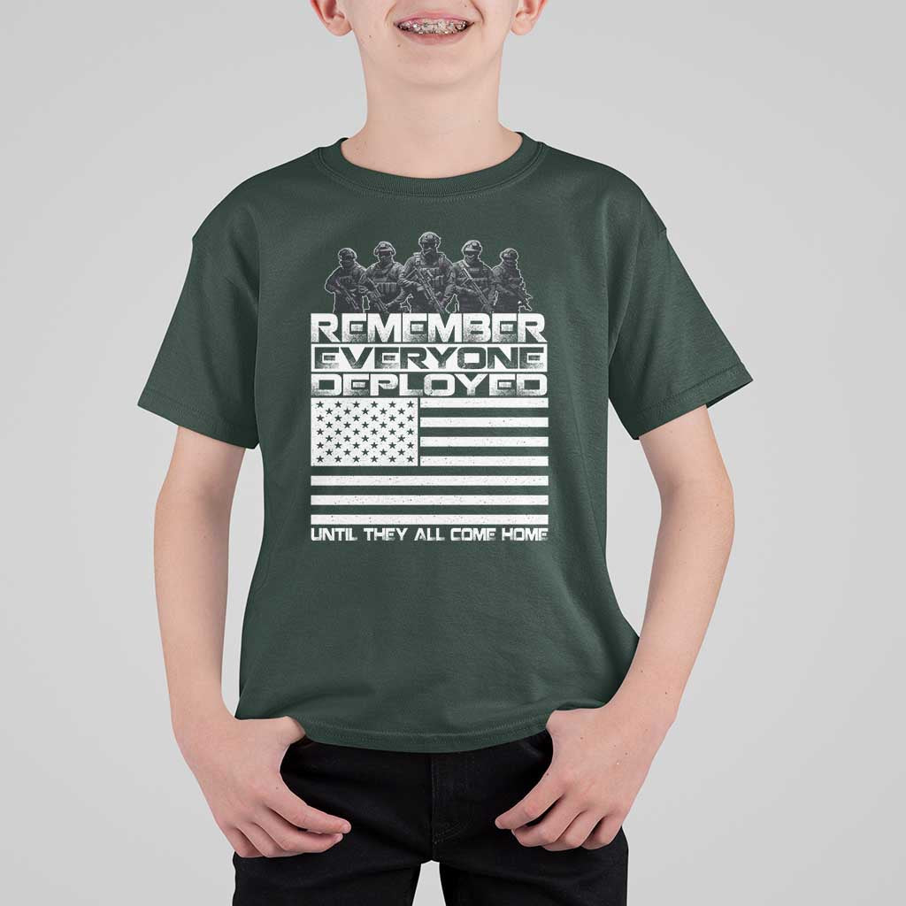 R.E.D Friday T Shirt For Kid Remember Everyone Deployed Military US Flag - Wonder Print Shop