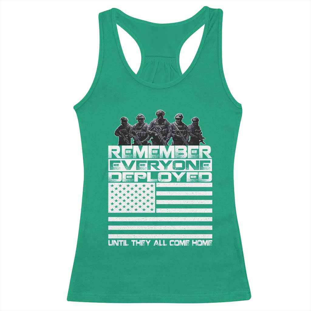 R.E.D Friday Racerback Tank Top Remember Everyone Deployed Military US Flag - Wonder Print Shop