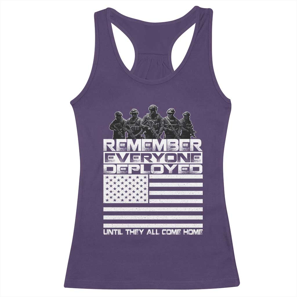 R.E.D Friday Racerback Tank Top Remember Everyone Deployed Military US Flag - Wonder Print Shop