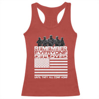 R.E.D Friday Racerback Tank Top Remember Everyone Deployed Military US Flag - Wonder Print Shop