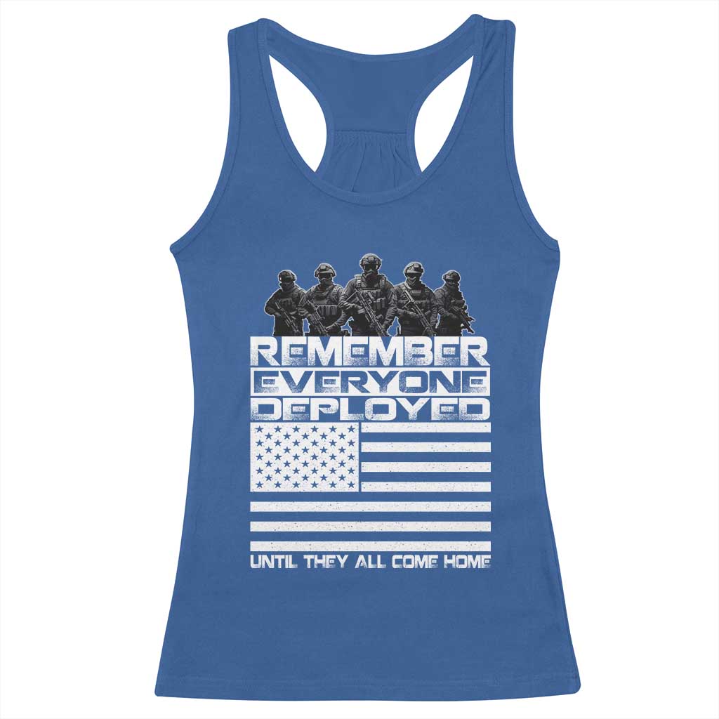 R.E.D Friday Racerback Tank Top Remember Everyone Deployed Military US Flag - Wonder Print Shop