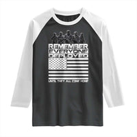 R.E.D Friday Raglan Shirt Remember Everyone Deployed Military US Flag - Wonder Print Shop