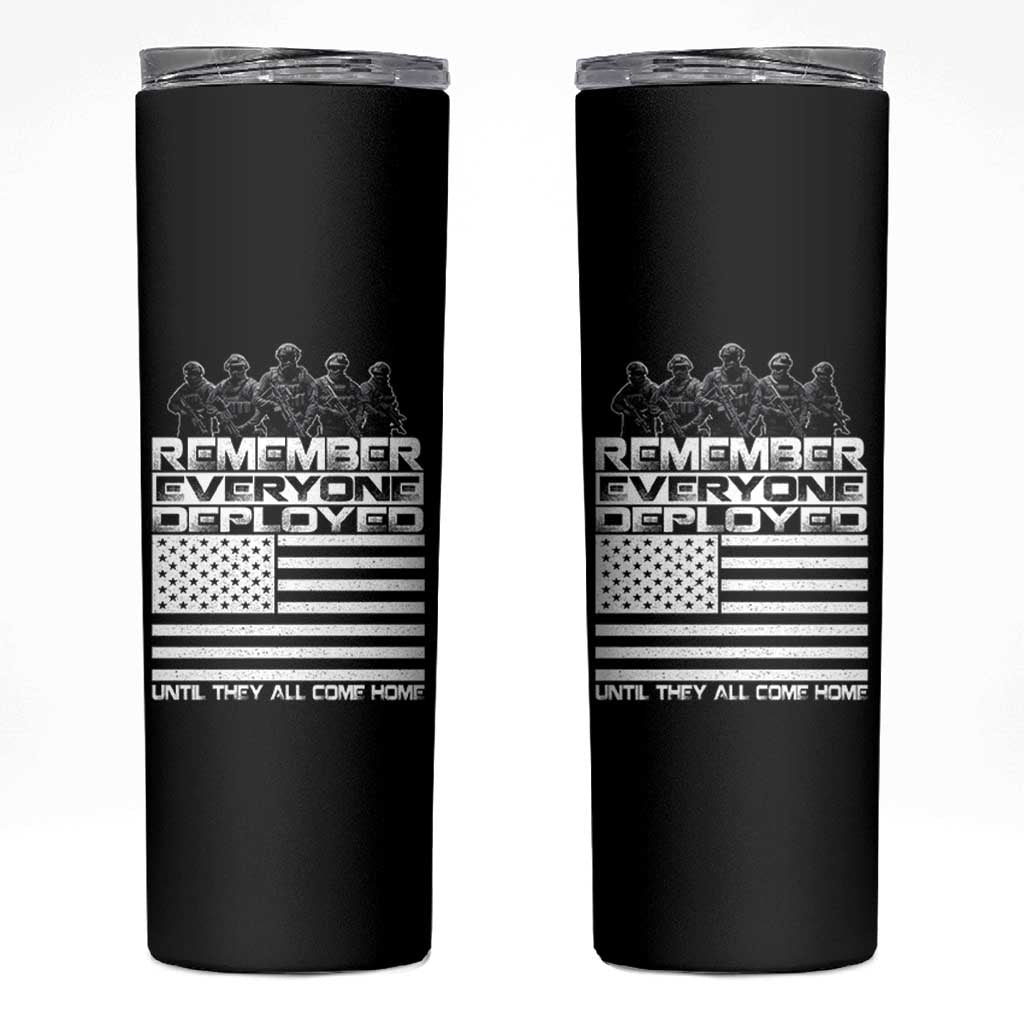 R.E.D Friday Skinny Tumbler Remember Everyone Deployed Military US Flag - Wonder Print Shop