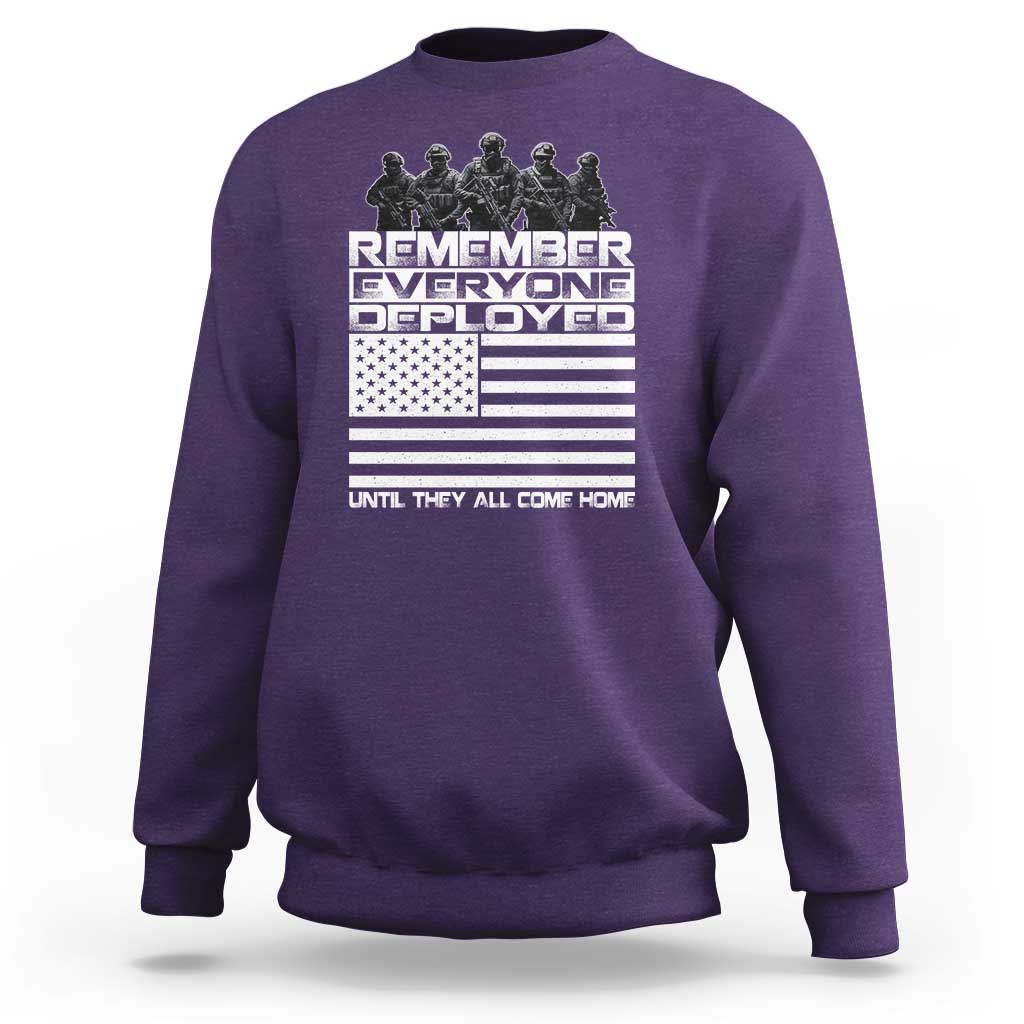 R.E.D Friday Sweatshirt Remember Everyone Deployed Military US Flag - Wonder Print Shop