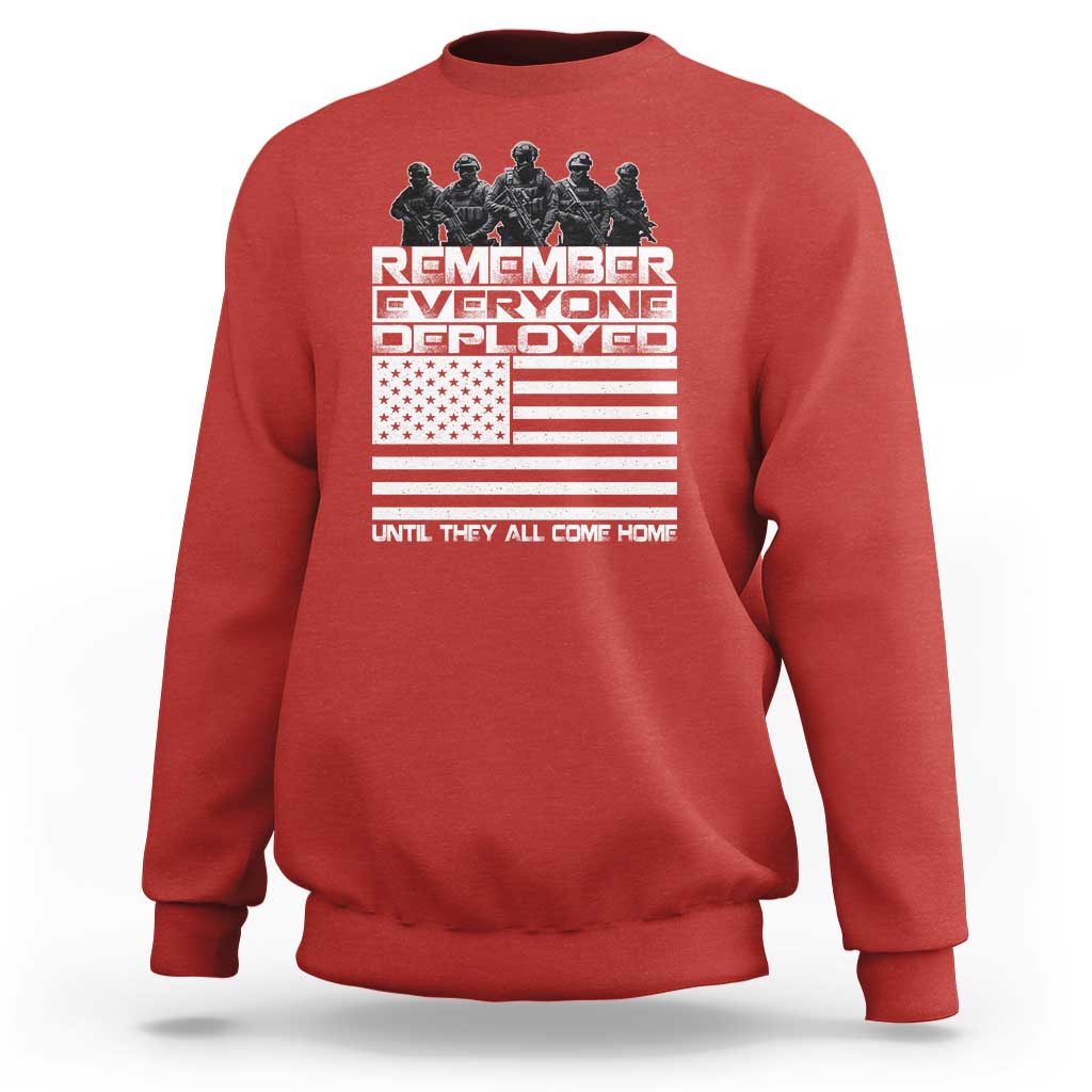 R.E.D Friday Sweatshirt Remember Everyone Deployed Military US Flag - Wonder Print Shop