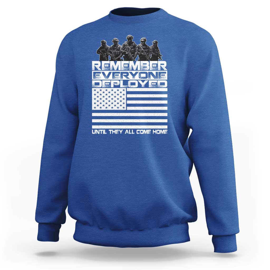 R.E.D Friday Sweatshirt Remember Everyone Deployed Military US Flag - Wonder Print Shop