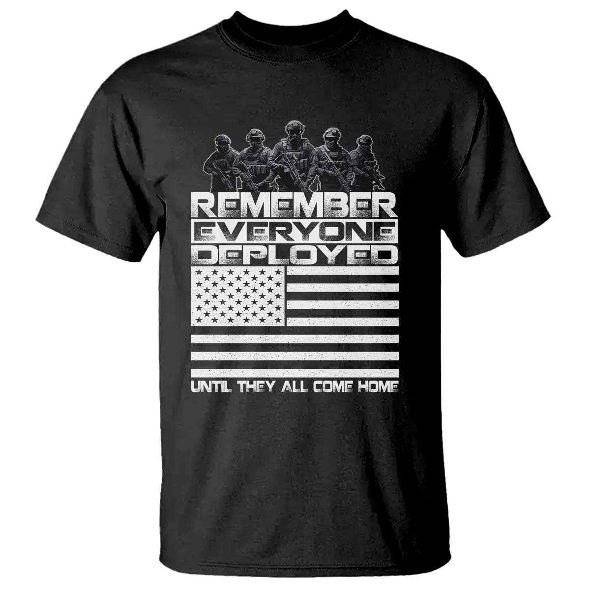 R.E.D Friday T Shirt Remember Everyone Deployed Military US Flag - Wonder Print Shop
