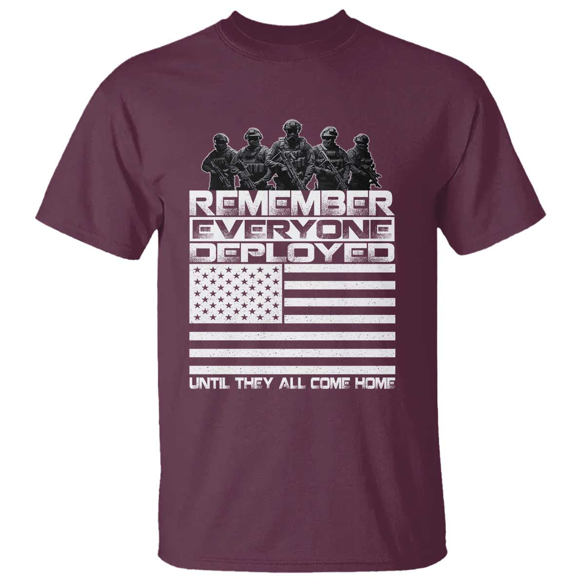 R.E.D Friday T Shirt Remember Everyone Deployed Military US Flag - Wonder Print Shop