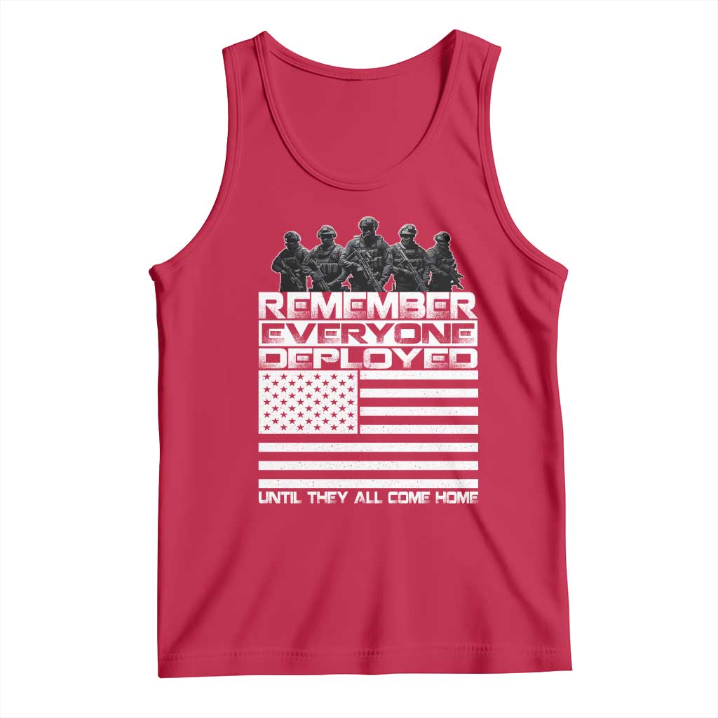 R.E.D Friday Tank Top Remember Everyone Deployed Military US Flag - Wonder Print Shop