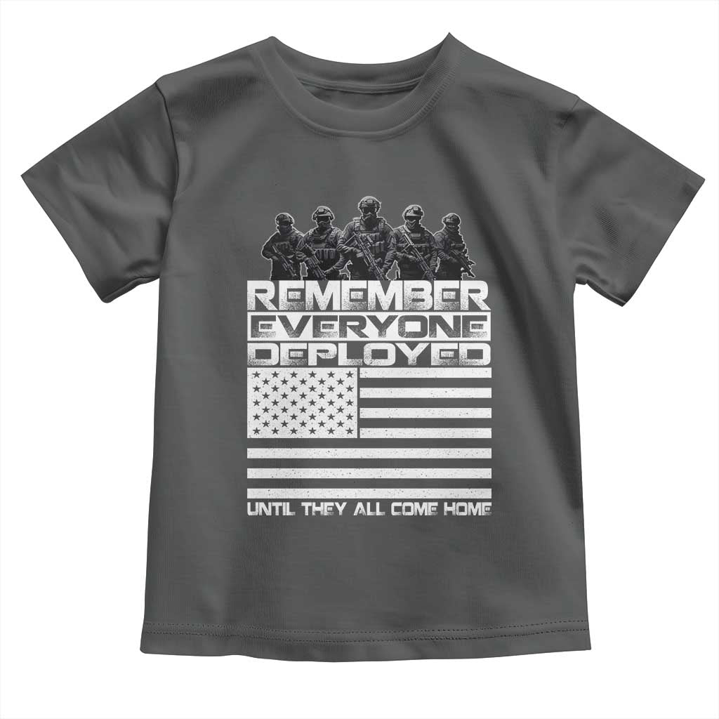 R.E.D Friday Toddler T Shirt Remember Everyone Deployed Military US Flag - Wonder Print Shop