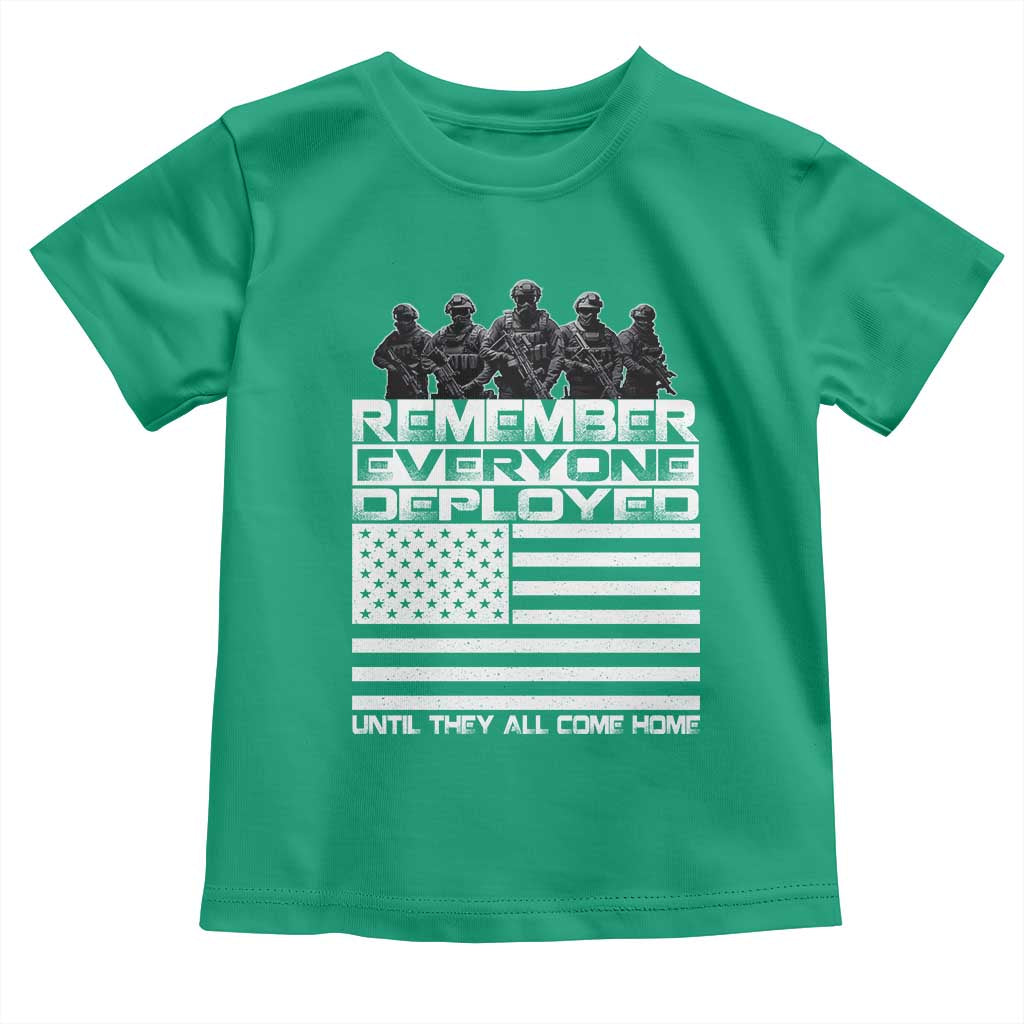 R.E.D Friday Toddler T Shirt Remember Everyone Deployed Military US Flag - Wonder Print Shop