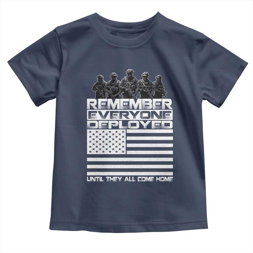 R.E.D Friday Toddler T Shirt Remember Everyone Deployed Military US Flag - Wonder Print Shop