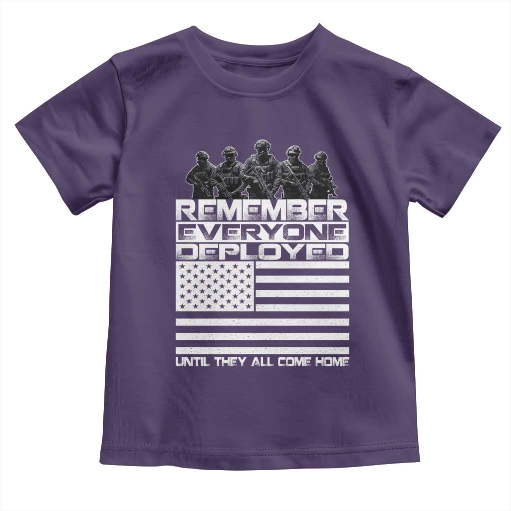 R.E.D Friday Toddler T Shirt Remember Everyone Deployed Military US Flag - Wonder Print Shop