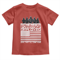 R.E.D Friday Toddler T Shirt Remember Everyone Deployed Military US Flag - Wonder Print Shop