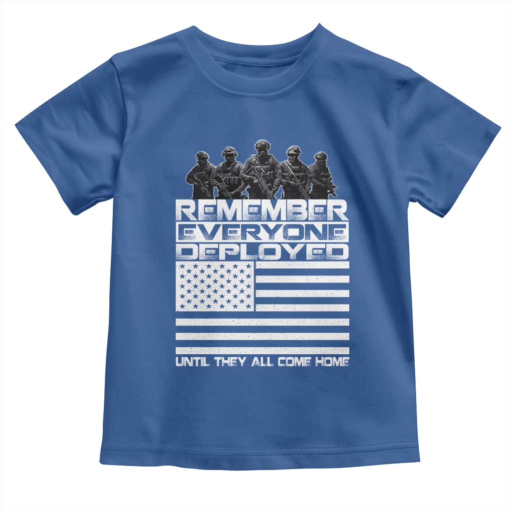 R.E.D Friday Toddler T Shirt Remember Everyone Deployed Military US Flag - Wonder Print Shop