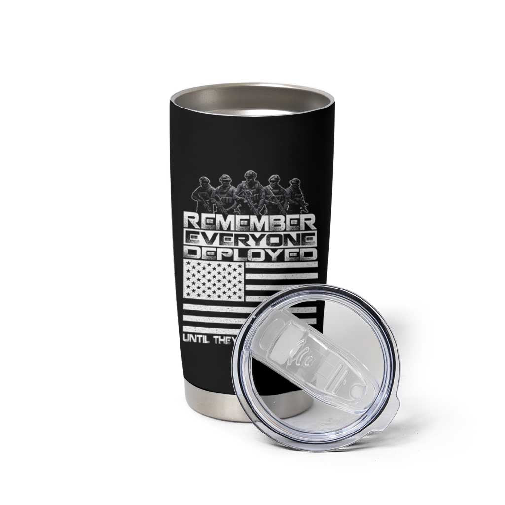 R.E.D Friday Tumbler Cup Remember Everyone Deployed Military US Flag - Wonder Print Shop