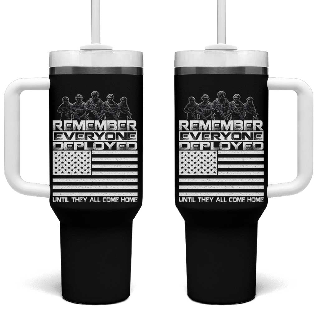 R.E.D Friday Tumbler With Handle Remember Everyone Deployed Military US Flag - Wonder Print Shop