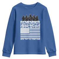 R.E.D Friday Youth Sweatshirt Remember Everyone Deployed Military US Flag - Wonder Print Shop