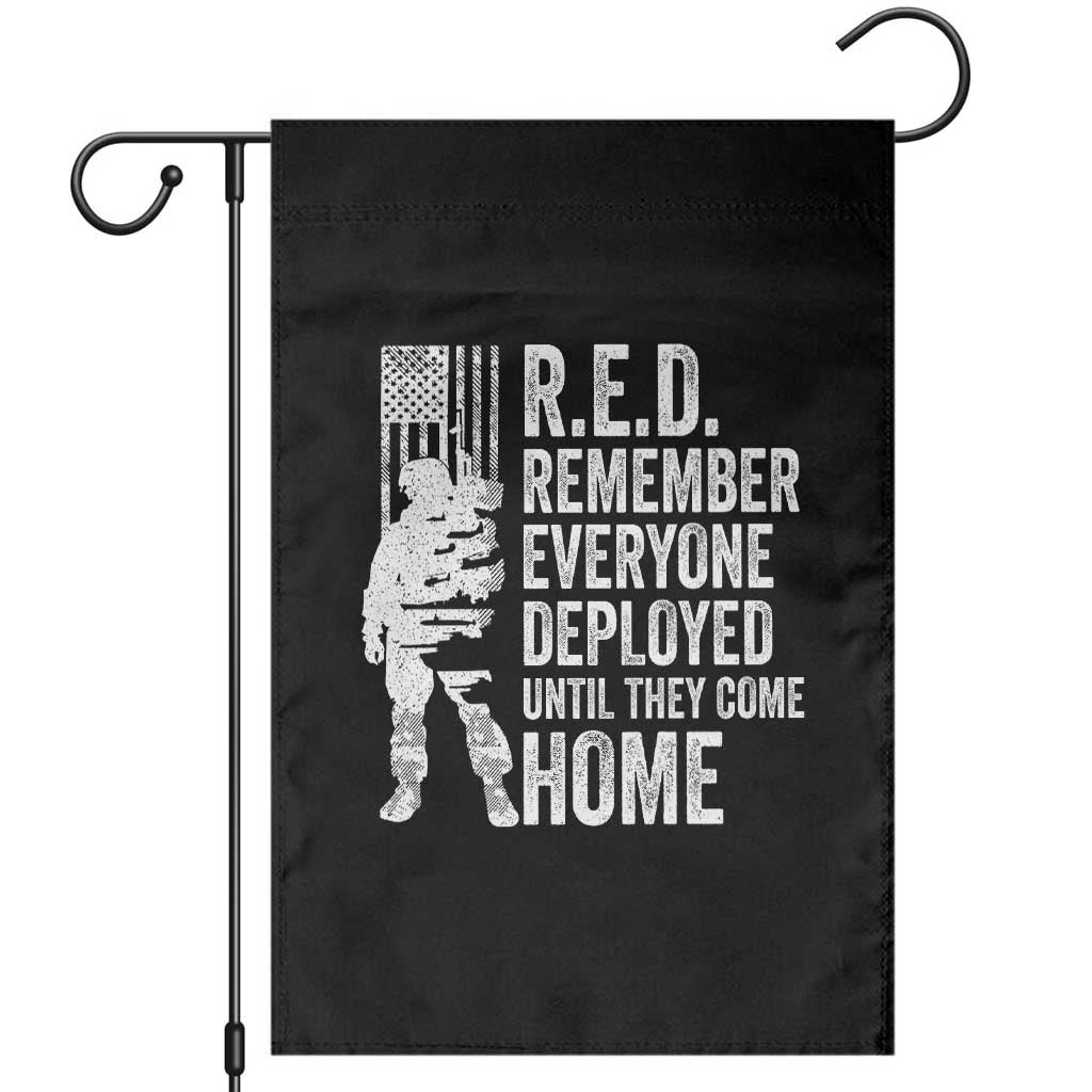 R.E.D Friday Garden Flag Remember Everyone Deployed American Flag Military Supportive - Wonder Print Shop