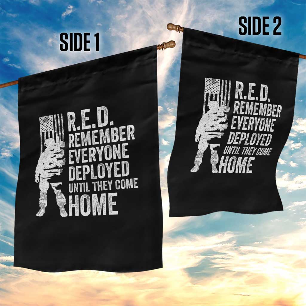 R.E.D Friday Garden Flag Remember Everyone Deployed American Flag Military Supportive - Wonder Print Shop