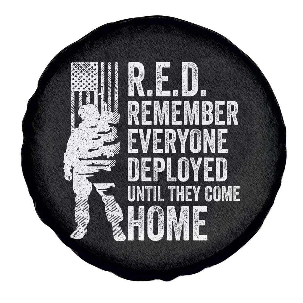 R.E.D Friday Spare Tire Cover Remember Everyone Deployed American Flag Military Supportive - Wonder Print Shop