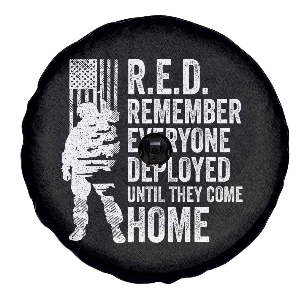 R.E.D Friday Spare Tire Cover Remember Everyone Deployed American Flag Military Supportive - Wonder Print Shop