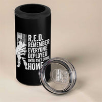 R.E.D Friday 4 in 1 Can Cooler Tumbler Remember Everyone Deployed American Flag Military Supportive - Wonder Print Shop