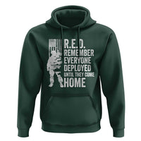 R.E.D Friday Hoodie Remember Everyone Deployed American Flag Military Supportive - Wonder Print Shop