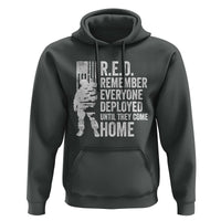 R.E.D Friday Hoodie Remember Everyone Deployed American Flag Military Supportive - Wonder Print Shop