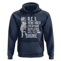 R.E.D Friday Hoodie Remember Everyone Deployed American Flag Military Supportive - Wonder Print Shop