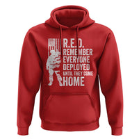 R.E.D Friday Hoodie Remember Everyone Deployed American Flag Military Supportive - Wonder Print Shop