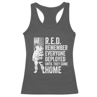 R.E.D Friday Racerback Tank Top Remember Everyone Deployed American Flag Military Supportive - Wonder Print Shop