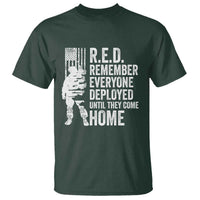 R.E.D Friday T Shirt Remember Everyone Deployed American Flag Military Supportive - Wonder Print Shop