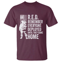 R.E.D Friday T Shirt Remember Everyone Deployed American Flag Military Supportive - Wonder Print Shop