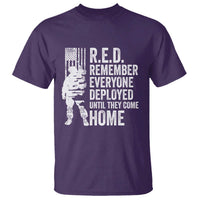 R.E.D Friday T Shirt Remember Everyone Deployed American Flag Military Supportive - Wonder Print Shop