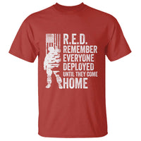 R.E.D Friday T Shirt Remember Everyone Deployed American Flag Military Supportive - Wonder Print Shop