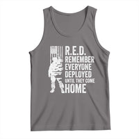 R.E.D Friday Tank Top Remember Everyone Deployed American Flag Military Supportive - Wonder Print Shop