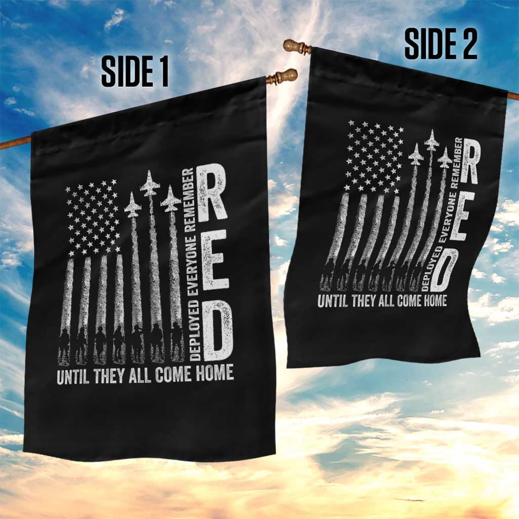 RED Friday Remember Everyone Deployed Garden Flag Military American Flag - Wonder Print Shop