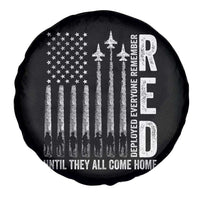 RED Friday Remember Everyone Deployed Spare Tire Cover Military American Flag - Wonder Print Shop