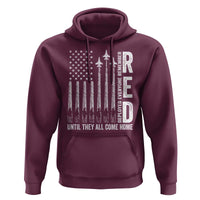RED Friday Remember Everyone Deployed Hoodie Military American Flag - Wonder Print Shop