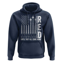 RED Friday Remember Everyone Deployed Hoodie Military American Flag - Wonder Print Shop
